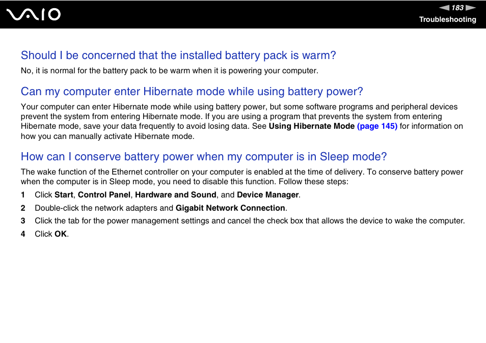 Sony VAIO VGN-Z500 Series User Manual | Page 183 / 239