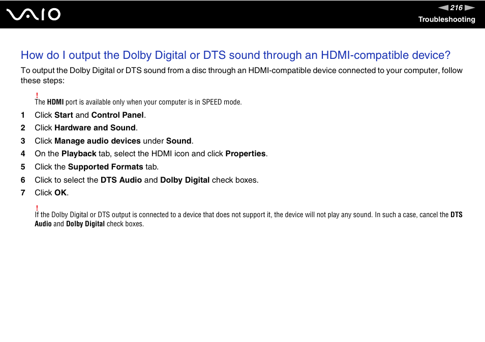 Sony VAIO VGN-Z500 Series User Manual | Page 216 / 239