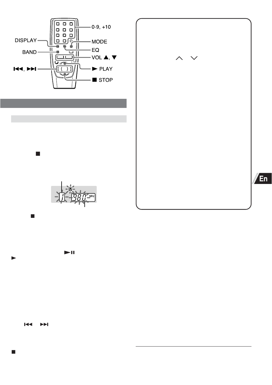Presetting stations, Sound adjustment | Sony CA-DW50 User Manual | Page 7 / 44