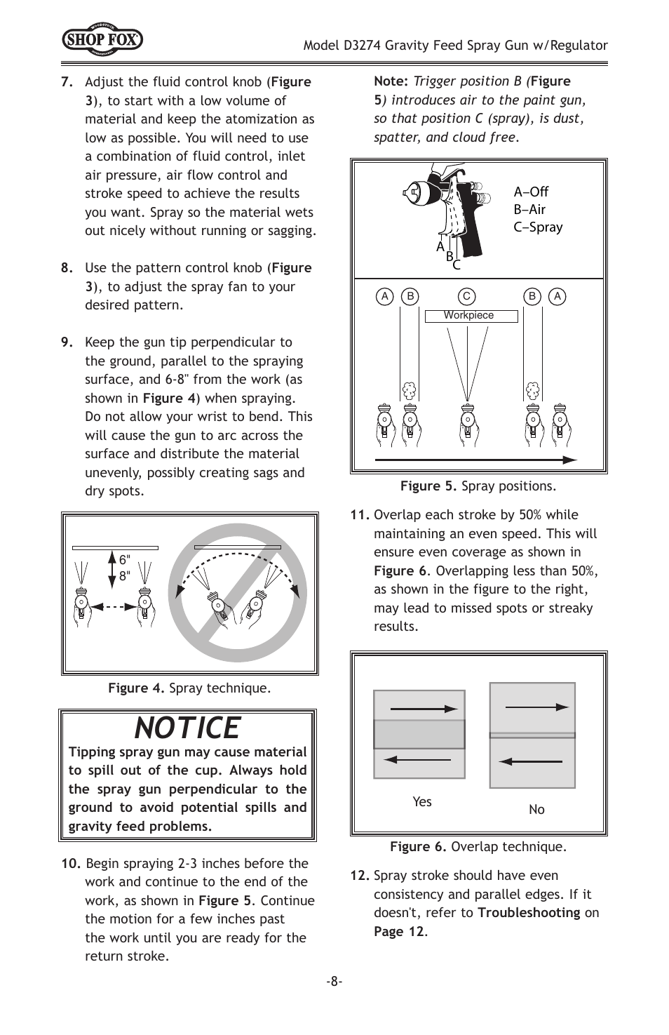 Notice | Woodstock SHOP FOX D3274 User Manual | Page 10 / 20