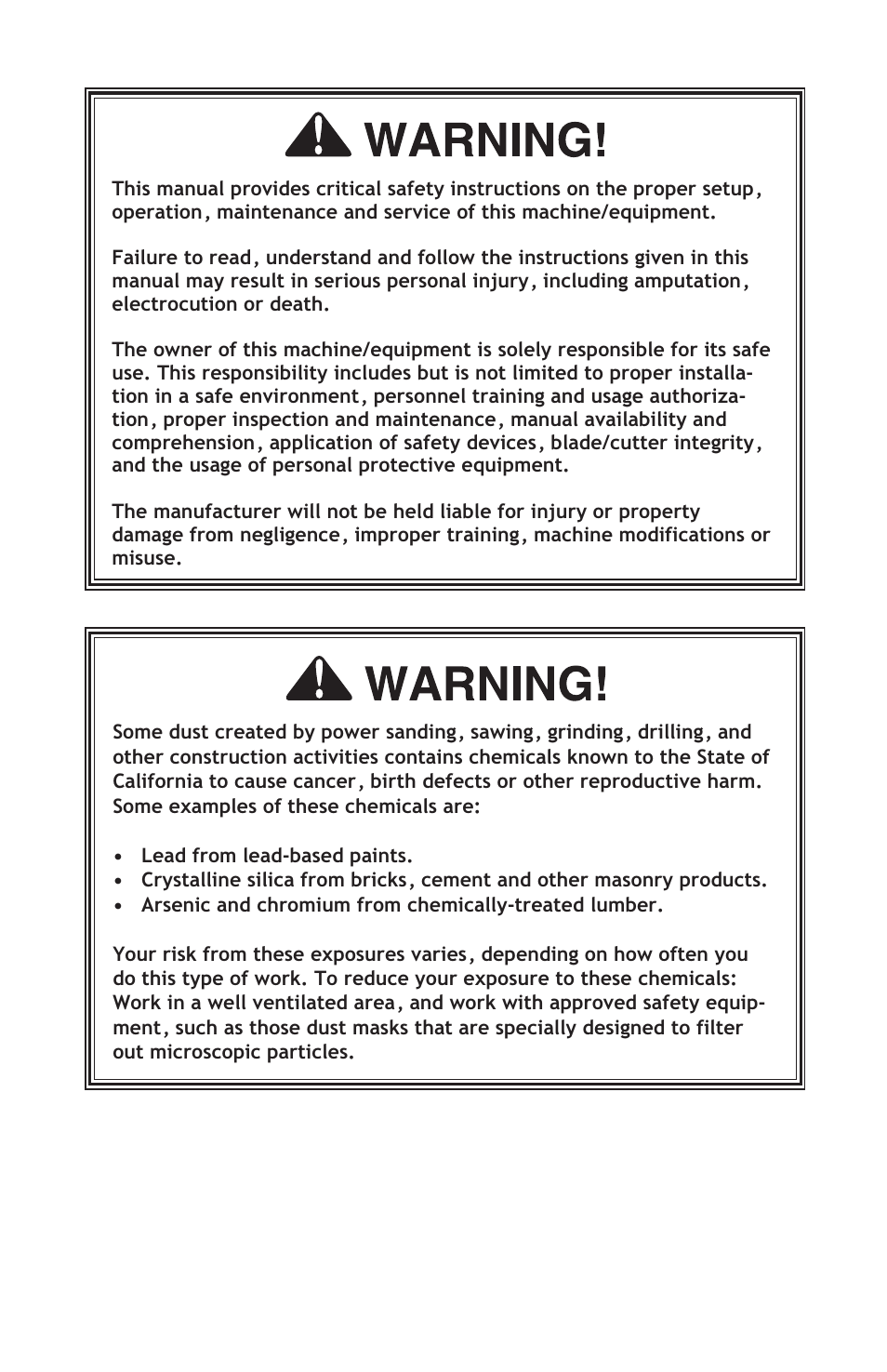 Woodstock SHOP FOX D3274 User Manual | Page 2 / 20