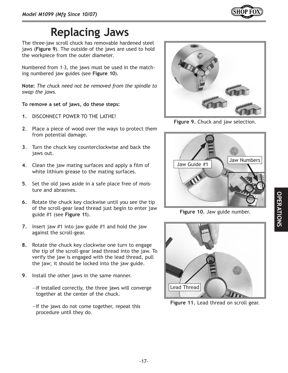 I\gcxz`e^axnj | Woodstock SHOP FOX M1099 User Manual | Page 19 / 60