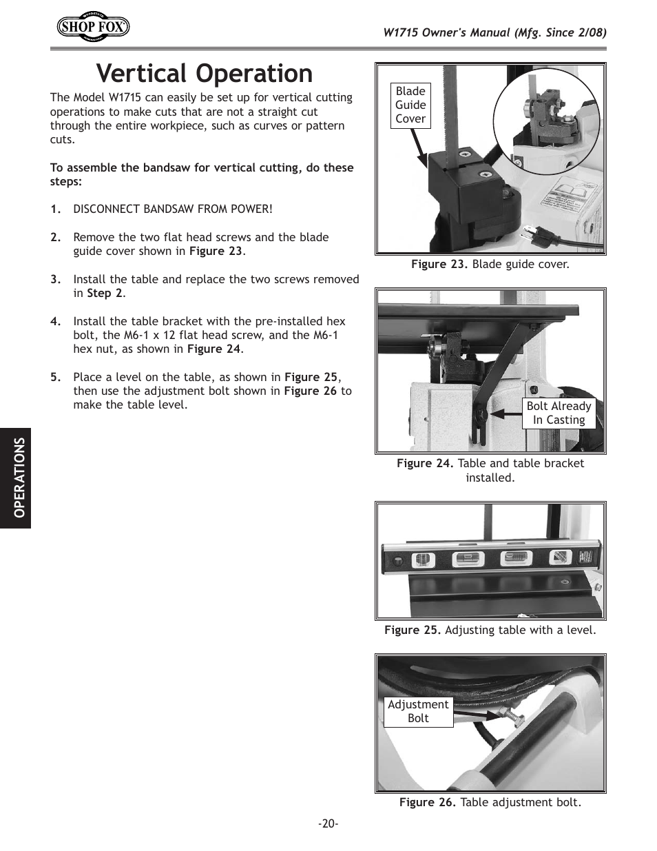 M\ik`zxcfg\ixk`fe | Woodstock SHOP FOX W1715 User Manual | Page 22 / 48
