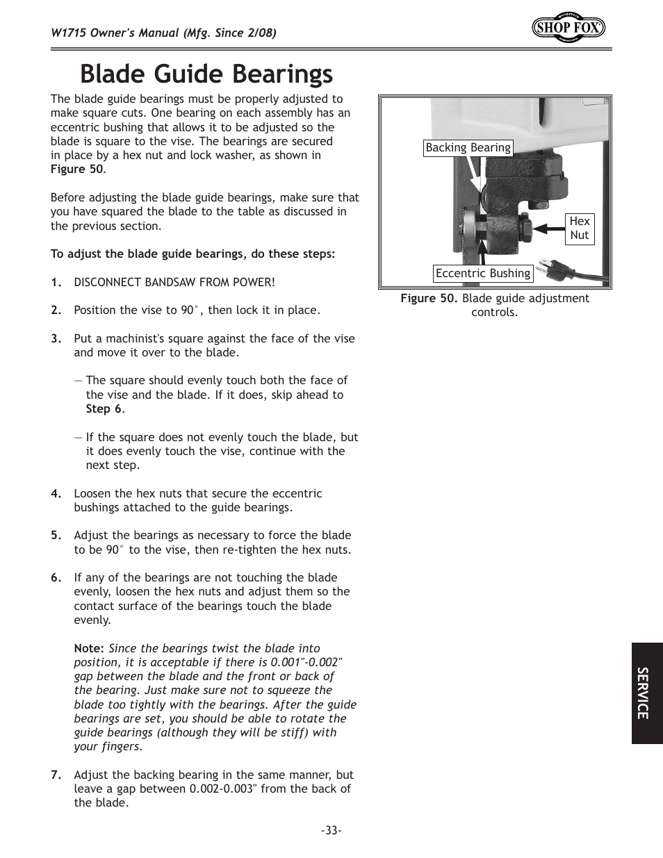 9cx[\>l`[\9\xi`e^j | Woodstock SHOP FOX W1715 User Manual | Page 35 / 48