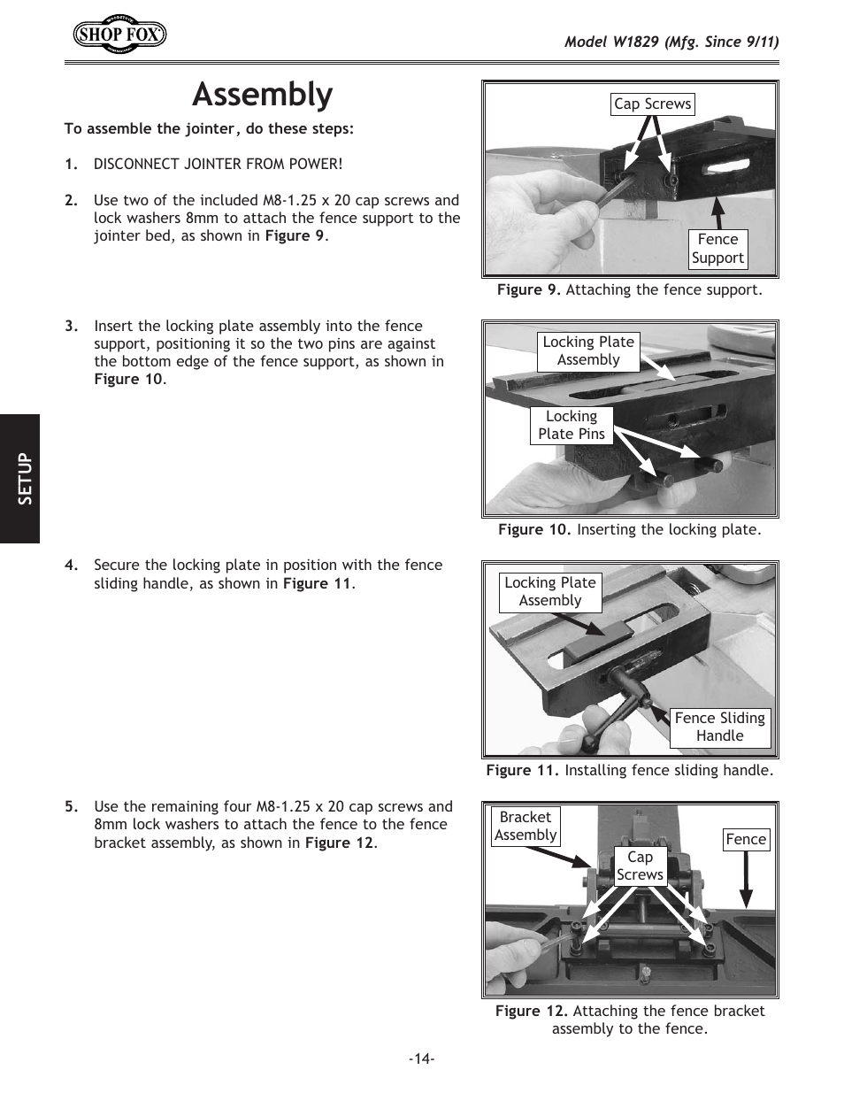 8jj\dycp | Woodstock SHOP FOX W1829 User Manual | Page 16 / 48