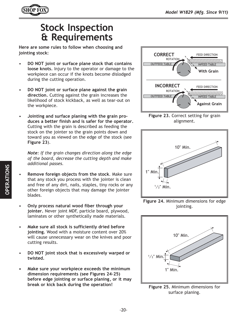 Jkfzb@ejg\zk`fe i\hl`i\d\ekj, Fg < i 8 k@fej | Woodstock SHOP FOX W1829 User Manual | Page 22 / 48