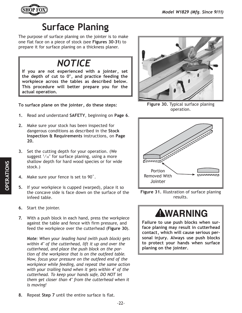 Jli]xz\gcxe`e | Woodstock SHOP FOX W1829 User Manual | Page 24 / 48