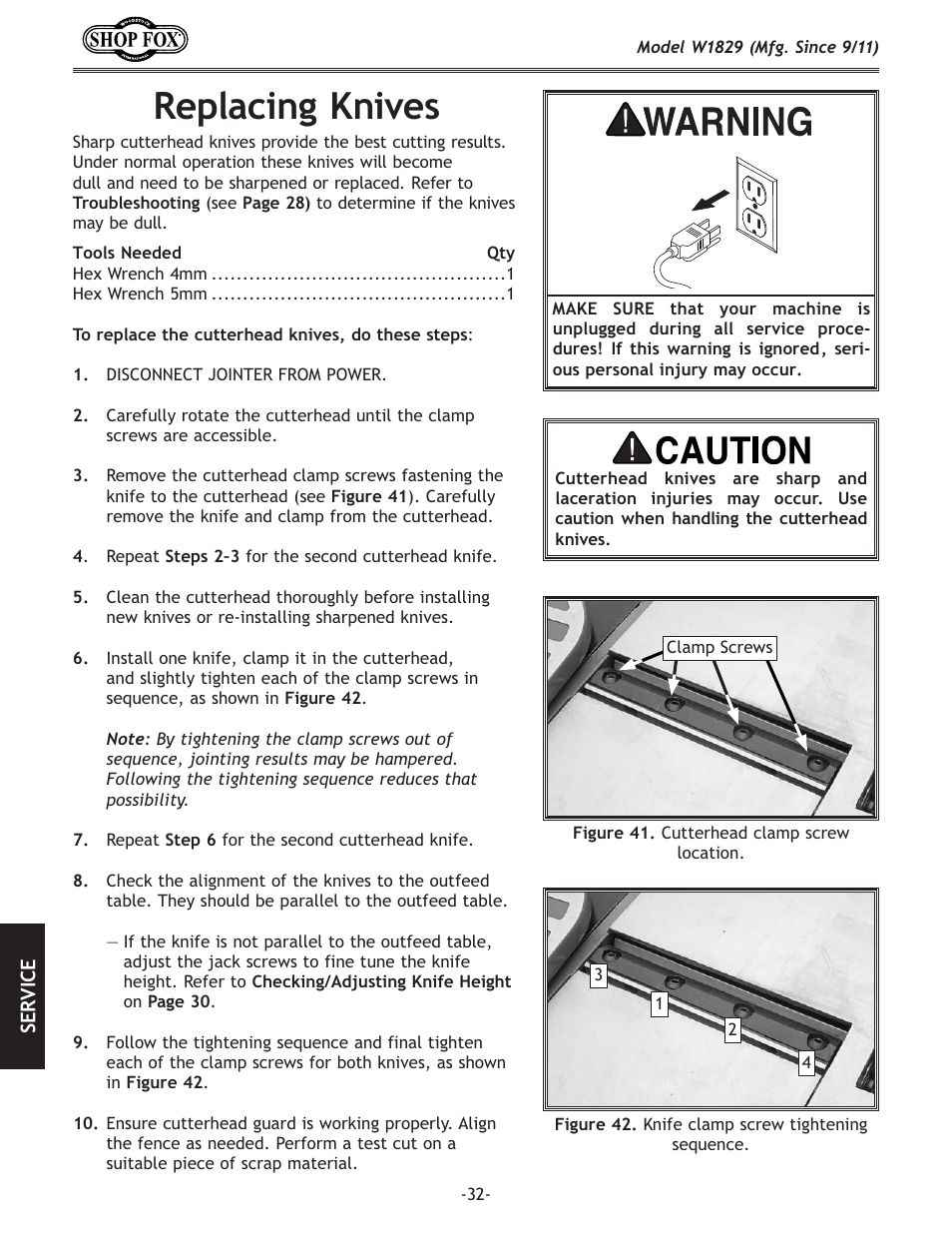 I\gcxz`e^be`m\j | Woodstock SHOP FOX W1829 User Manual | Page 34 / 48