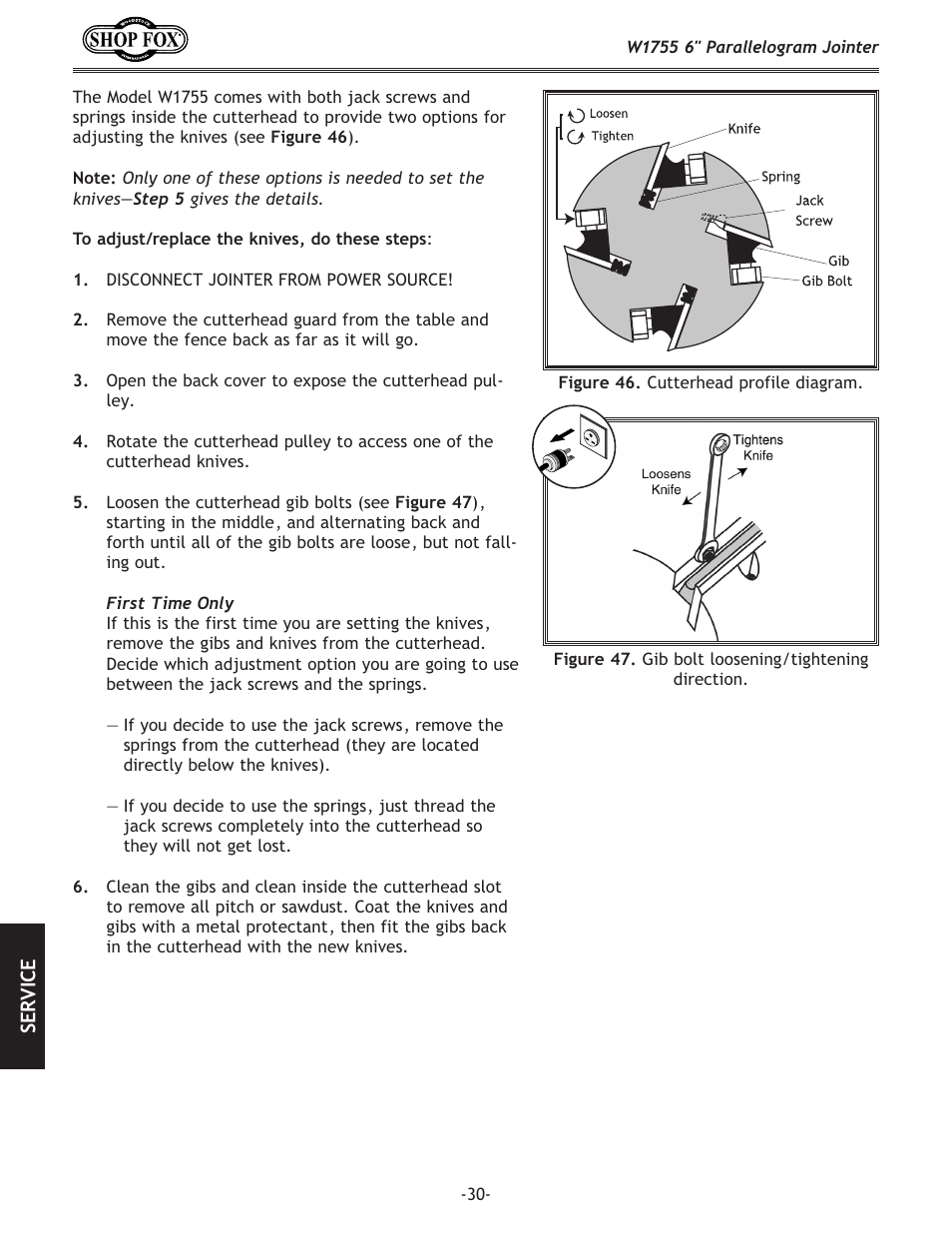 Woodstock SHOP FOX W1755 User Manual | Page 32 / 56