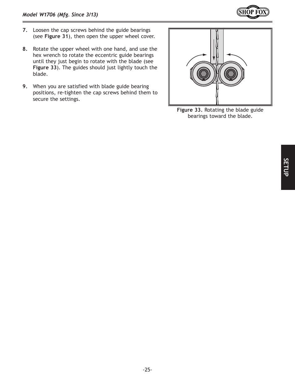 Woodstock SHOP FOX W1706 User Manual | Page 27 / 64