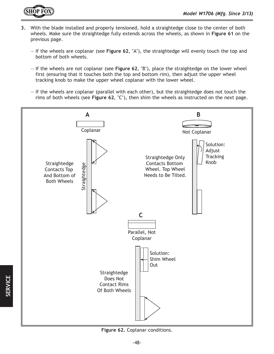Woodstock SHOP FOX W1706 User Manual | Page 50 / 64