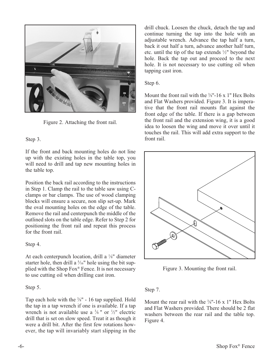 Woodstock International Fox Fense W1410 User Manual | Page 7 / 29