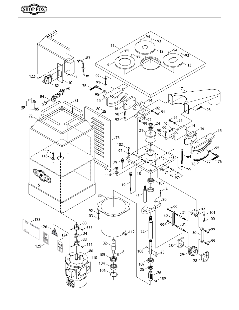 Woodstock SHOP FOX W1686 User Manual | Page 30 / 38