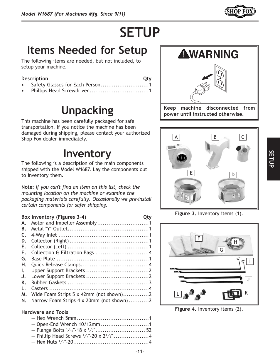 J<klg, K\dje\\[\[]fij\klg, Em\ekfip | Legxzb`e | Woodstock SHOP FOX W1687 User Manual | Page 13 / 44