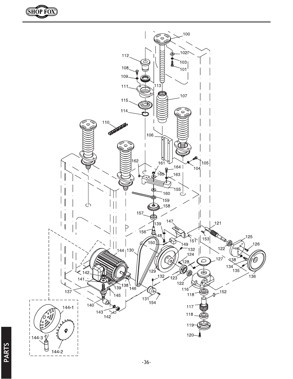 Woodstock SHOP FOX W1709 User Manual | Page 38 / 52