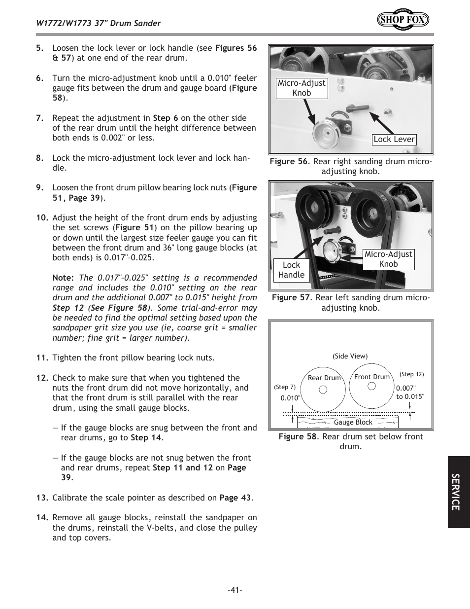 Woodstock SHOP FOX W1772 User Manual | Page 43 / 72
