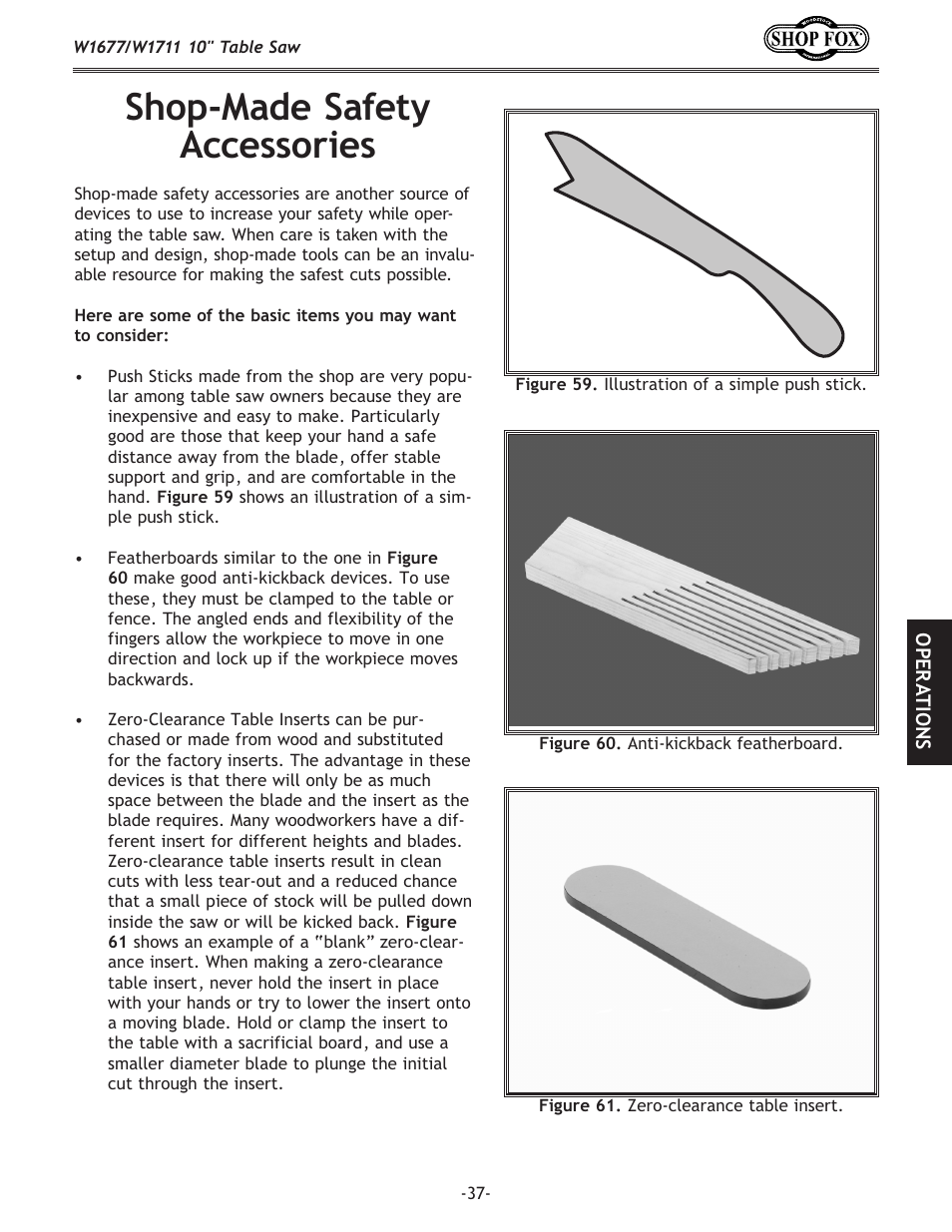 Shop-made safety accessories | Woodstock SHOP FOX W1677 User Manual | Page 39 / 64