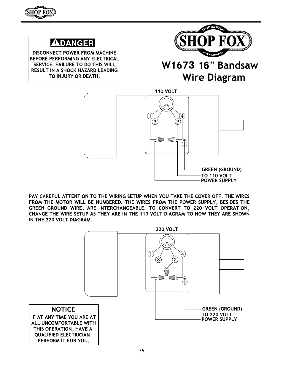 Woodstock W1673 User Manual | Page 37 / 45