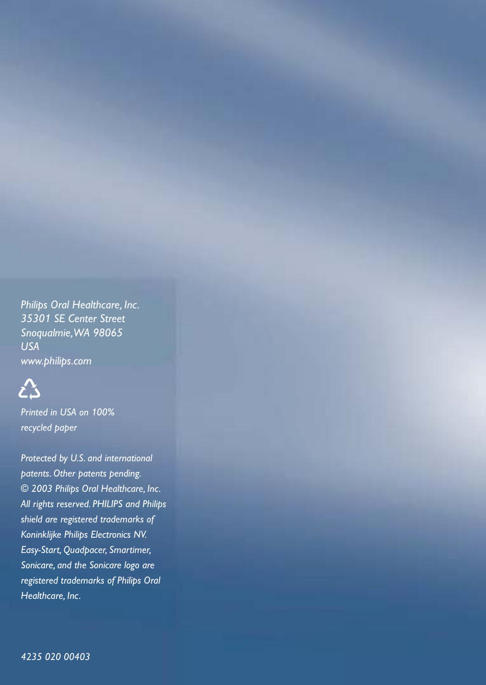 Sonicare Sonicare HX4472 User Manual | Page 44 / 44