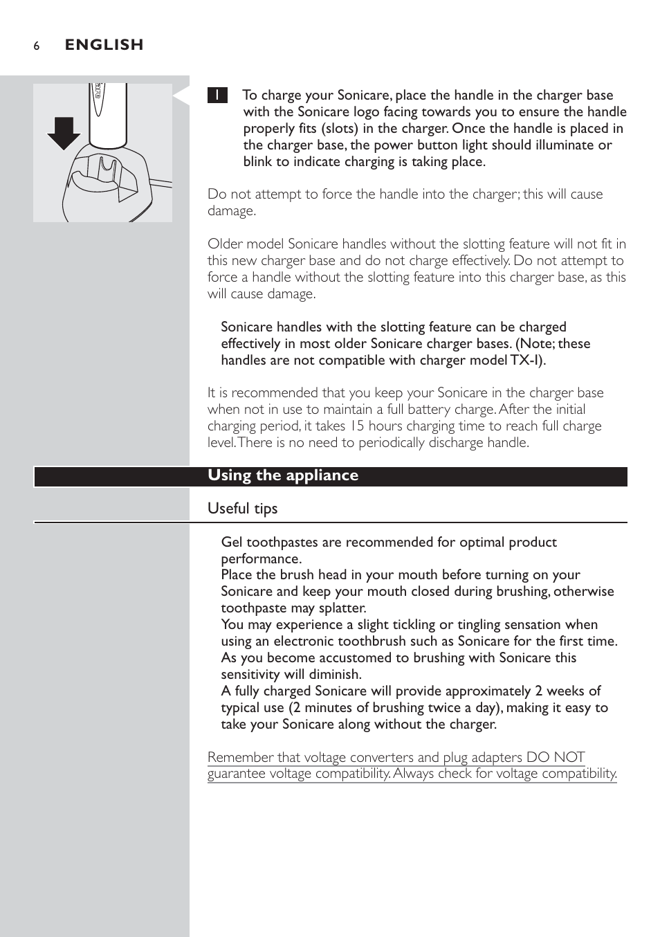 Sonicare Sonicare HX4472 User Manual | Page 6 / 44