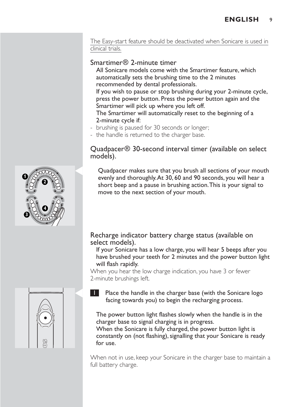 Sonicare Sonicare HX4472 User Manual | Page 9 / 44