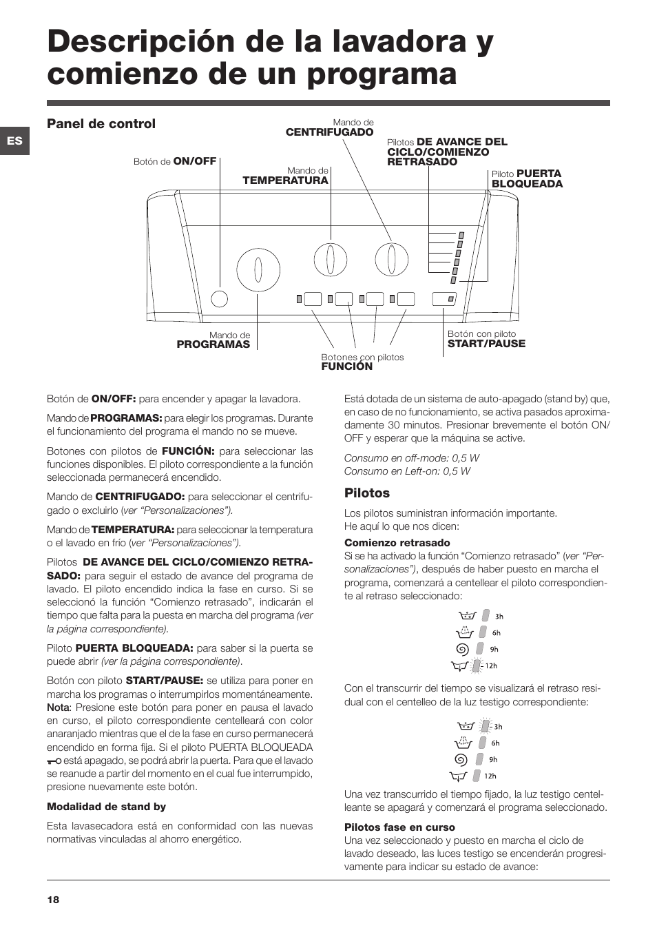Hotpoint Ariston ARTXL 109 User Manual | Page 18 / 72
