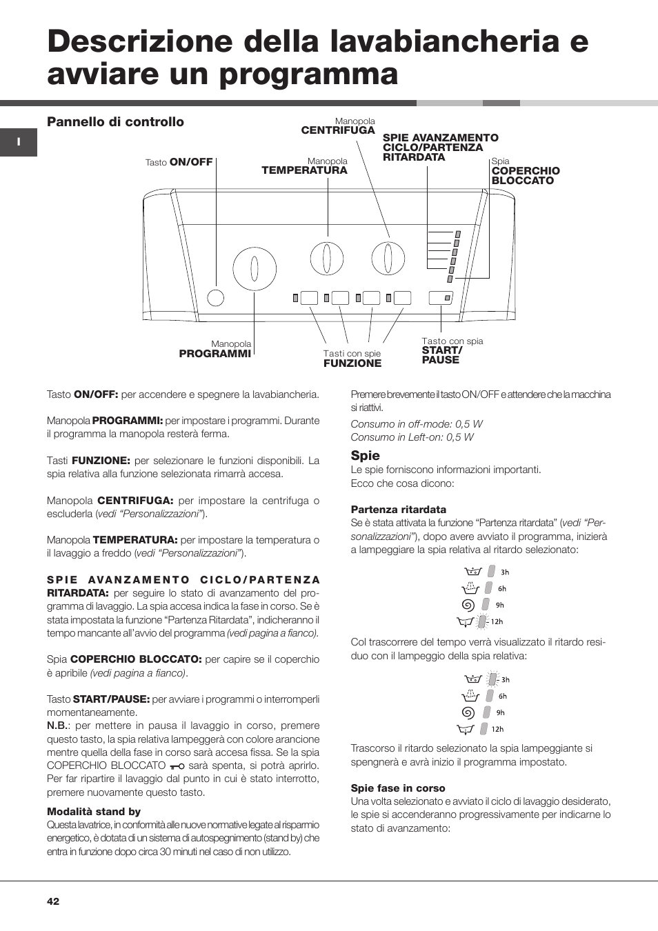 Hotpoint Ariston ARTXL 109 User Manual | Page 42 / 72