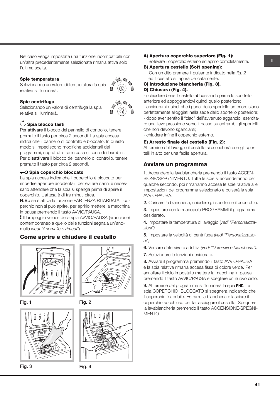 Hotpoint Ariston ARTXF 149 User Manual | Page 41 / 60