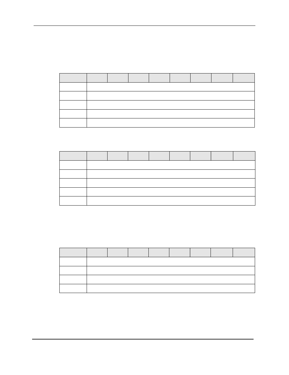 Report luns, Request sense, Report luns -14 | Request sense -14, Table 3-23, Report luns command format -14, Table 3-24, Reported luns format -14, Table 3-25, Request sense command format -14 | StorageTek StorageNet SCSI-3 User Manual | Page 34 / 45