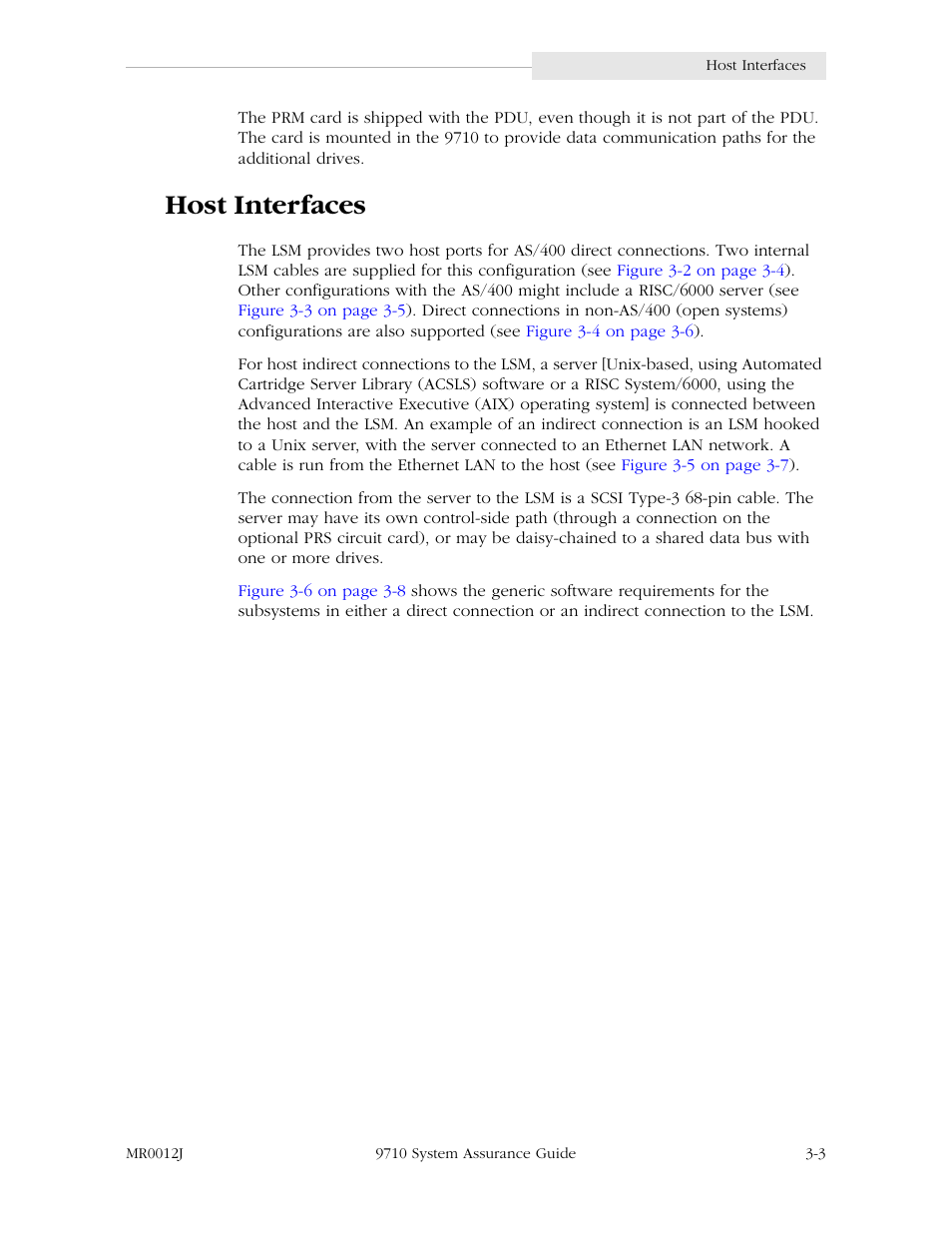 Host interfaces, Host interfaces -3 | StorageTek 9710 User Manual | Page 31 / 86
