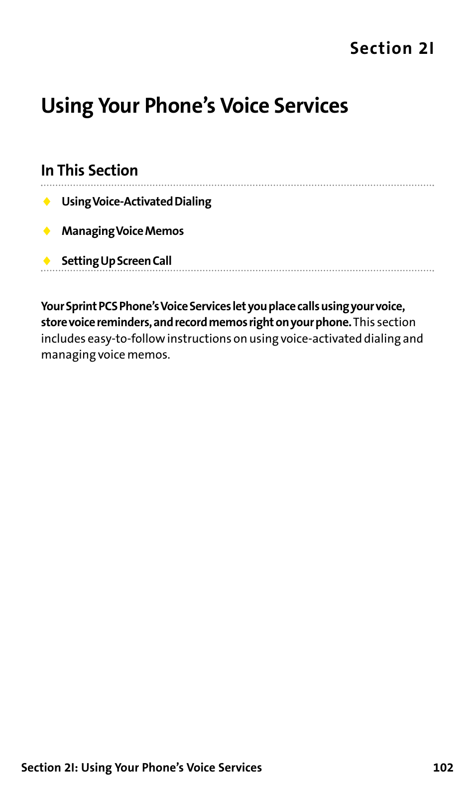 Using your phone’s voice ser, Using your phone’s voice services | Sanyo SCP-200 User Manual | Page 108 / 182