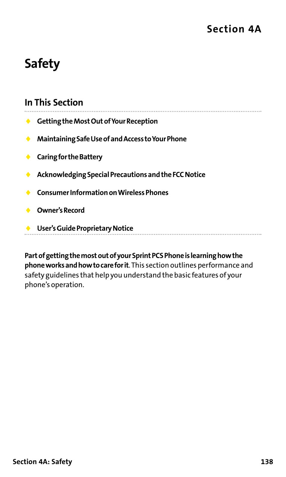 Safety | Sanyo SCP-200 User Manual | Page 144 / 182