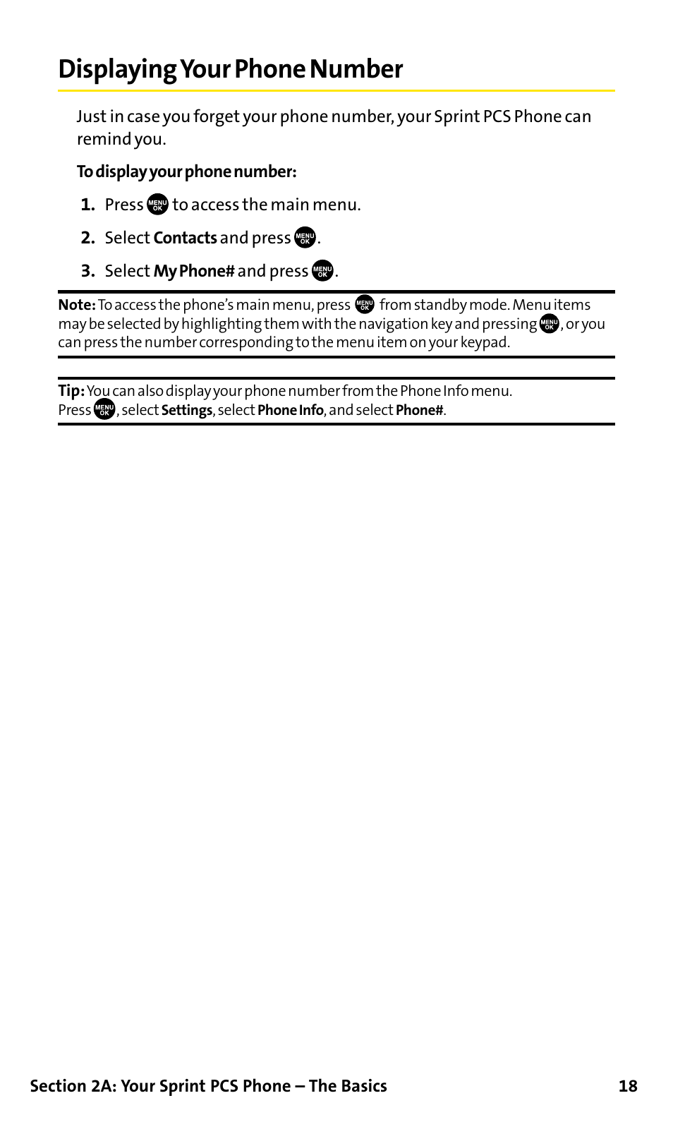 Displaying your phone number, Displayingyour phone number | Sanyo SCP-200 User Manual | Page 24 / 182