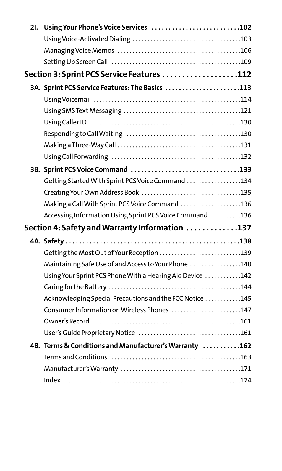 Sanyo SCP-200 User Manual | Page 4 / 182