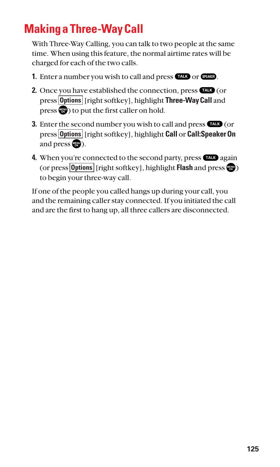 Making a three-way call | Sanyo SCP-2300 User Manual | Page 131 / 150