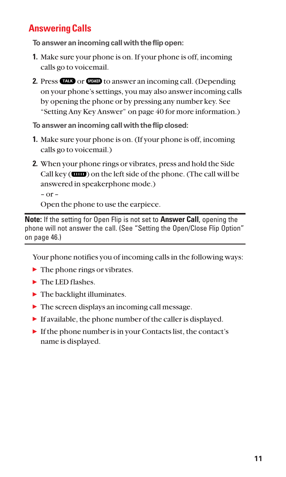 Answering calls | Sanyo SCP-2300 User Manual | Page 17 / 150