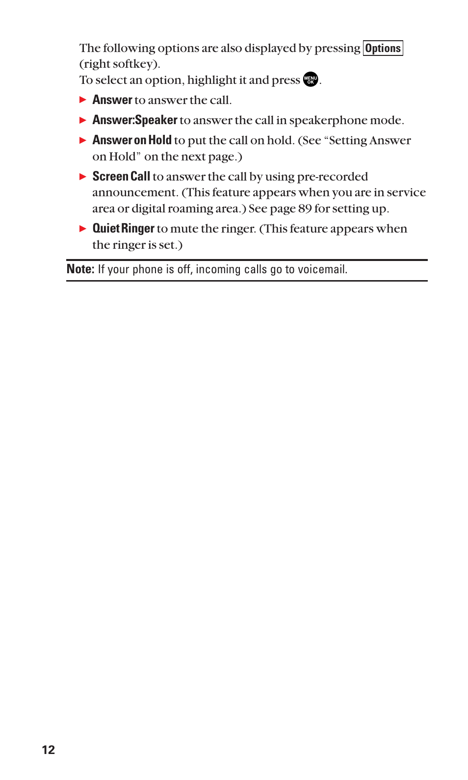 Answer to answer the call | Sanyo SCP-2300 User Manual | Page 18 / 150