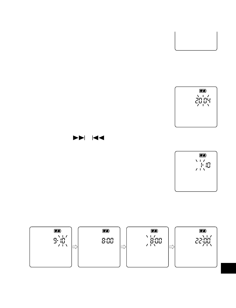 Beepon, Year, Mm/dd | 12 hour time time | Sanyo ICR-B29 User Manual | Page 75 / 96