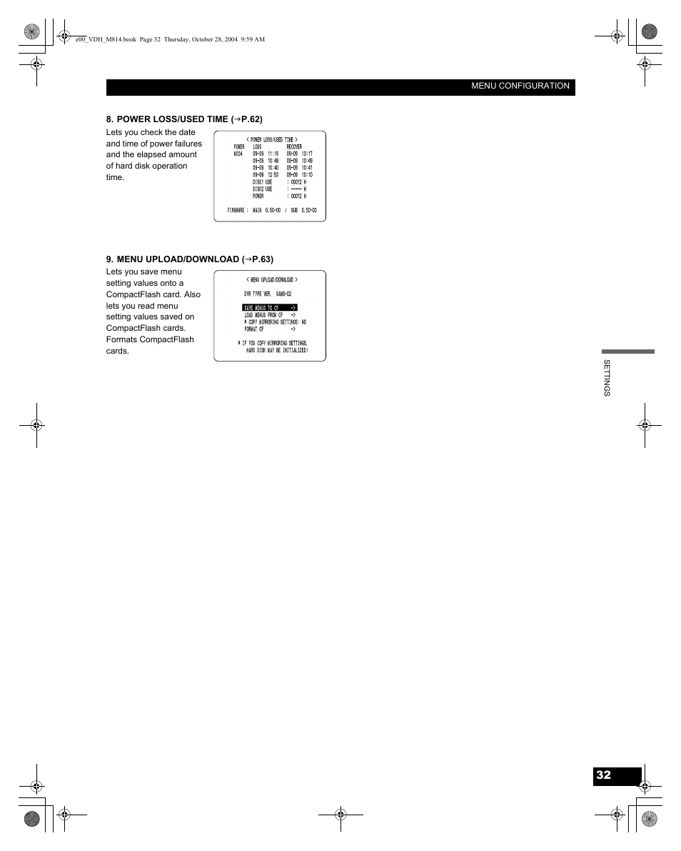 Sanyo DSR-M814 User Manual | Page 33 / 73