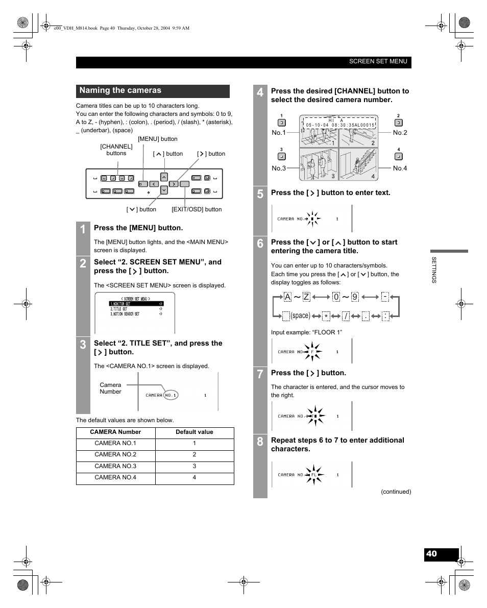 Sanyo DSR-M814 User Manual | Page 41 / 73