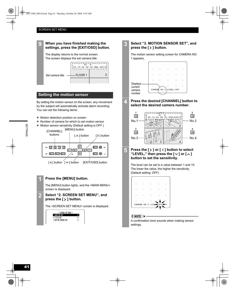 Sanyo DSR-M814 User Manual | Page 42 / 73