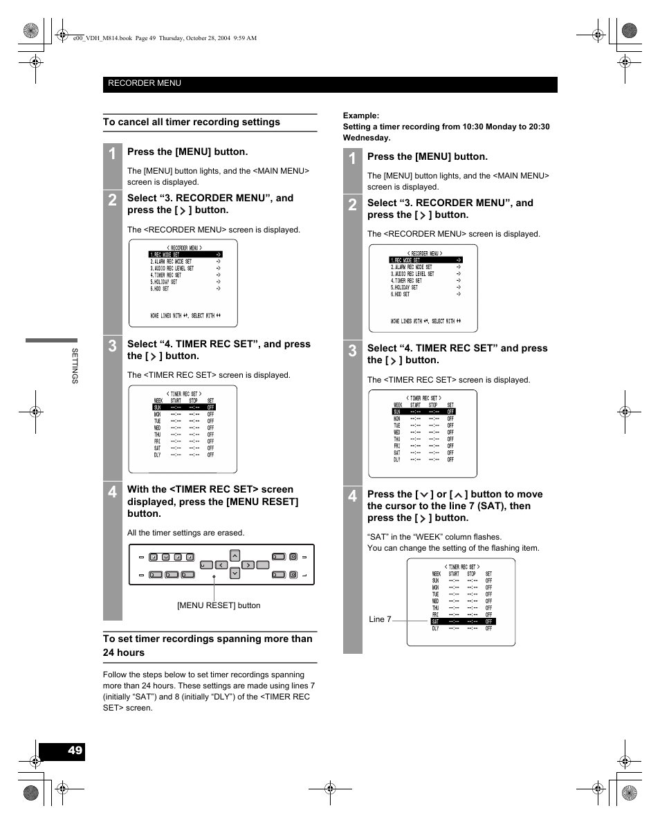 Sanyo DSR-M814 User Manual | Page 50 / 73