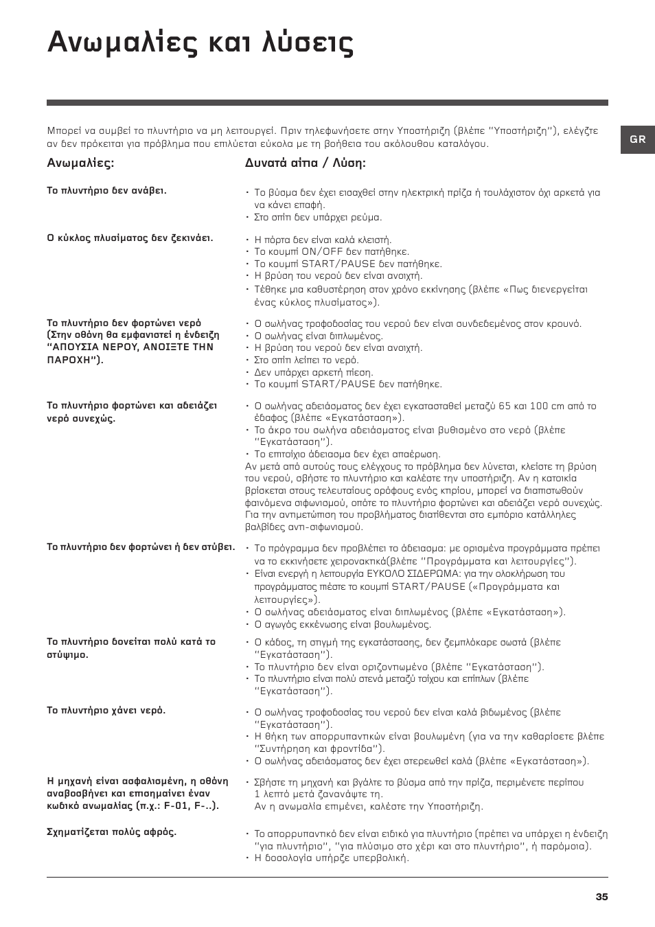 Бнщмбляет кбй лэуейт | Hotpoint Ariston ARTXD 129 User Manual | Page 35 / 72