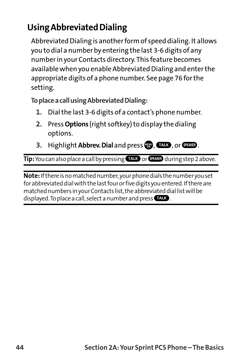 Using abbreviated dialing | Sanyo VI-2300 User Manual | Page 56 / 286