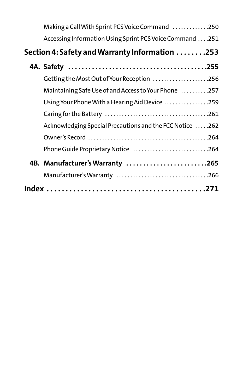 Index | Sanyo VI-2300 User Manual | Page 9 / 286