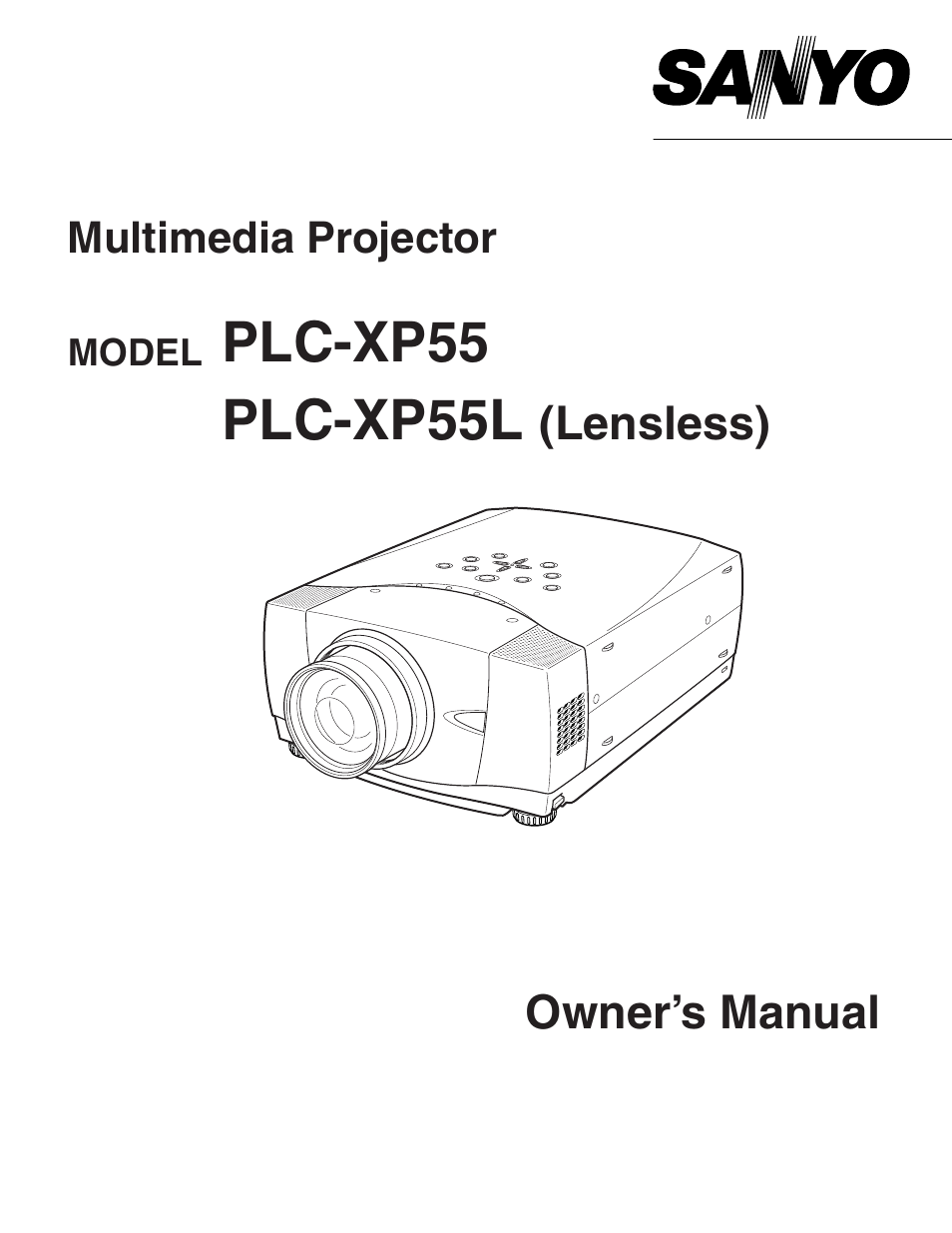 Sanyo PLC-XP55L User Manual | 56 pages