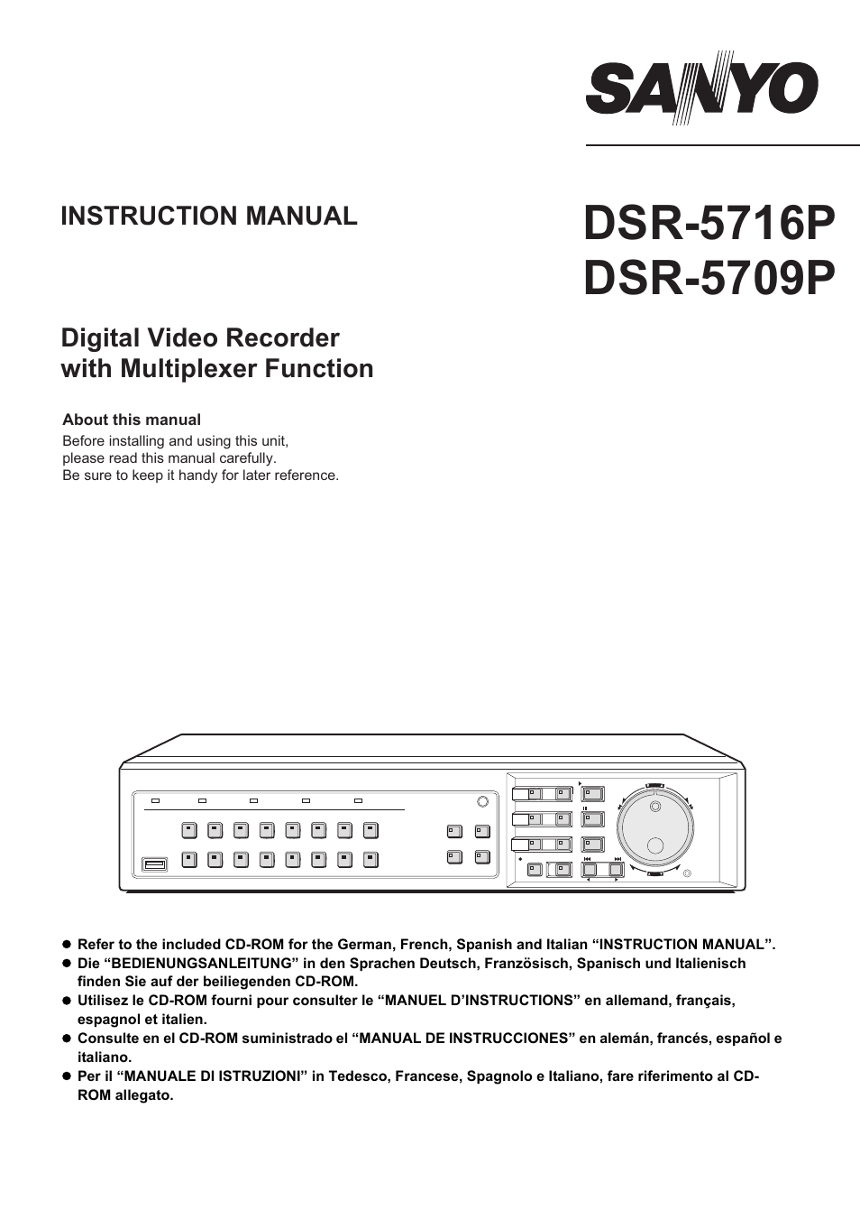 Sanyo DSR-5716P User Manual | 236 pages