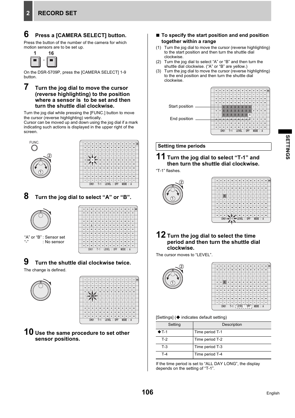 Record set 2 | Sanyo DSR-5716P User Manual | Page 107 / 236