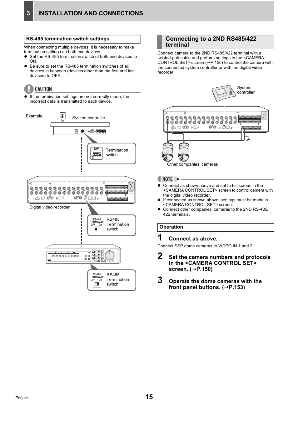 Installation and connections 3, Connect as above | Sanyo DSR-5716P User Manual | Page 16 / 236