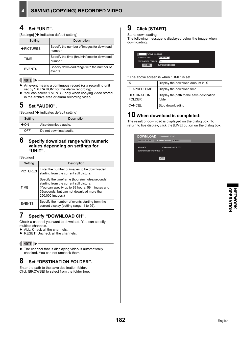 Saving (copying) recorded video 4 | Sanyo DSR-5716P User Manual | Page 183 / 236